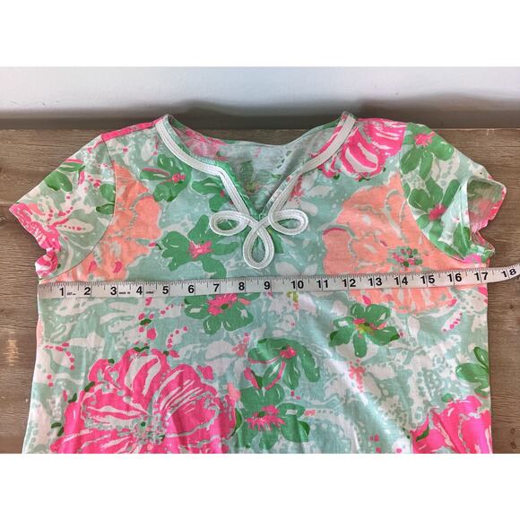 Lilly Pulitzer Girls size XL 12-14 Hibiscus Tropical Beach Resort Preppy Dress - Picture 6 of 7